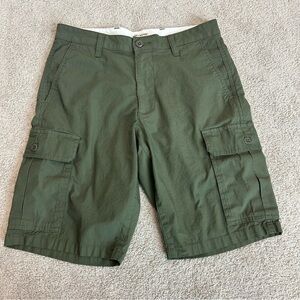 Dockers Men’s Green Utility Cargo Shorts Classic Style Sz 30